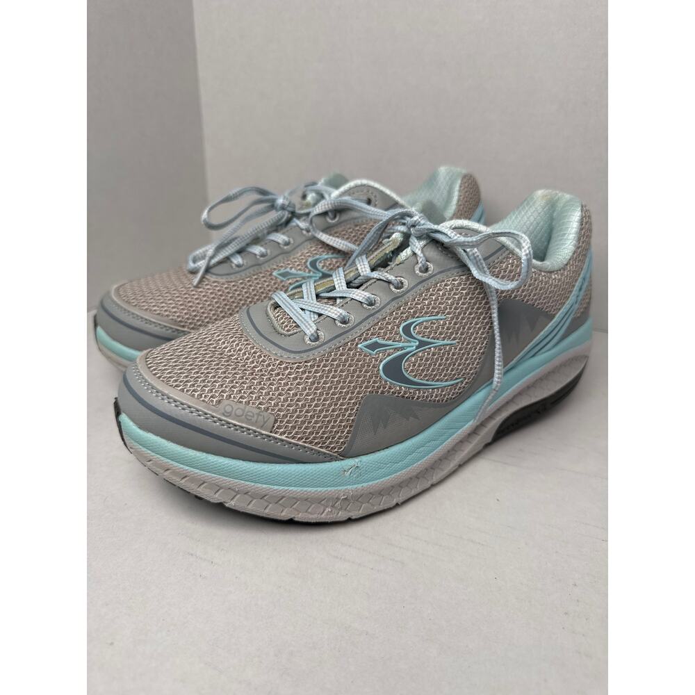 GDEFY by Gravity Defyer ION Gray and light blue Women Athletic Shoe size 10